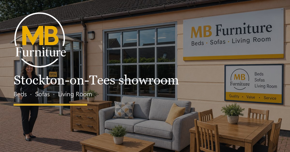 MB Furniture showroom website in Stockton-on-Tees